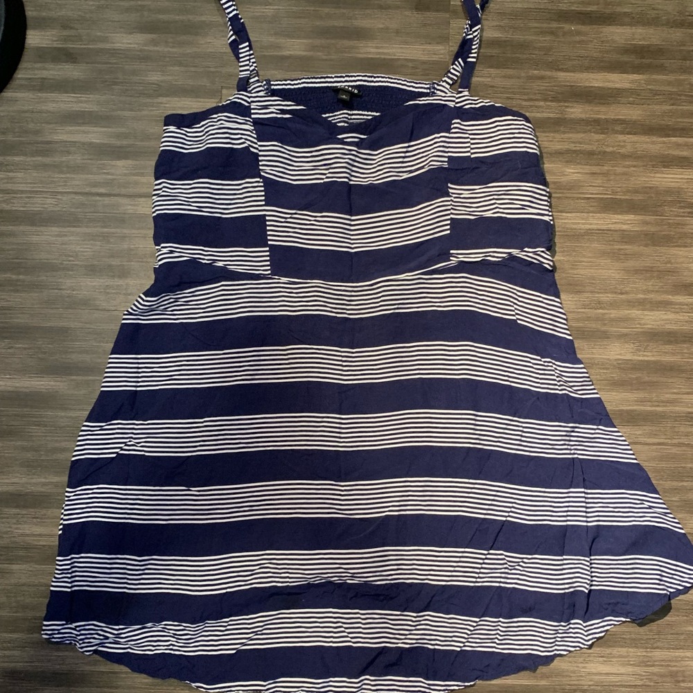 Torrid Navy Blue Stripe Dress